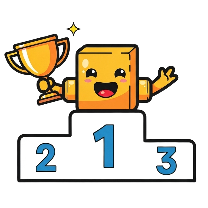 Charts Uno, the Winners' Podium Mascot